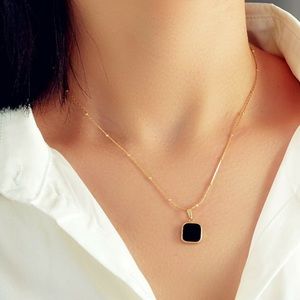 GP Black Square Necklace